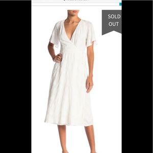 ASTR The Label white wrap dress
